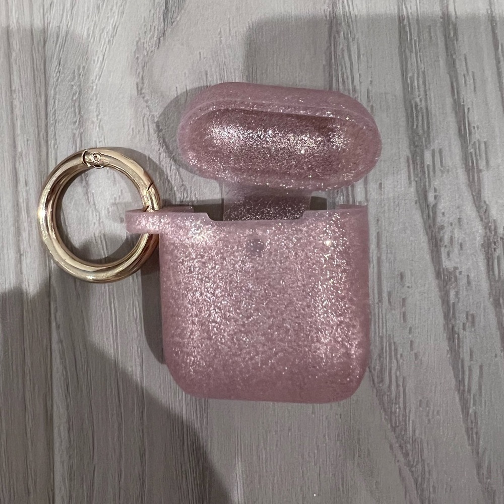 Apple AirPod Pink Sparkle Case - Picture 2 of 3
